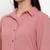Pink plain crepe party-tops