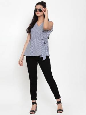 White printed cotton party-tops 3