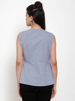 White printed cotton party-tops 4