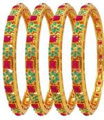 Red bangles-and-bracelets