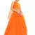 Kids Orange Wedding Wear Lehenga Choli For Girls 