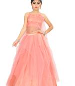 Kids Peach Lehenga Choli 