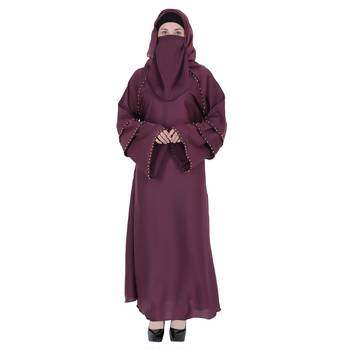 Momin Bazaar Islmaic Modest Plain Nida Abaya /Burkha Triple Baju 1