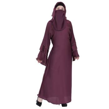 Momin Bazaar Islmaic Modest Plain Nida Abaya /Burkha Triple Baju 2