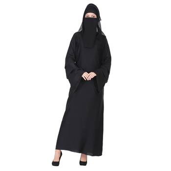 Momin Bazaar Islmaic Modest Plain Nida Abaya /Burkha Triple Baju 1