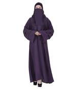 Momin Bazaar Islmaic Modest Plain Nida Abaya /Burkha Triple Baju