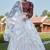 White foilage print net Semi Stitched bridal lehenga