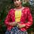 Navy-blue metallic foil printed net Semi Stitched bridal lehenga