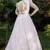Pink metallic foil printed net Semi Stitched bridal lehenga