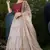 Light-coffee pigment mirror foil cotton Semi Stitched bridal lehenga