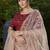 Light-coffee pigment mirror foil cotton Semi Stitched bridal lehenga
