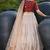 Light-coffee pigment mirror foil cotton Semi Stitched bridal lehenga
