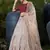 Light-coffee pigment mirror foil cotton Semi Stitched bridal lehenga