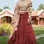 Maroon jacquard weaving cotton Semi Stitched bridal lehenga