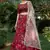 Maroon printed crepe silk Semi Stitched bridal lehenga