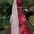 Maroon printed crepe silk Semi Stitched bridal lehenga