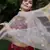 Maroon printed crepe silk Semi Stitched bridal lehenga
