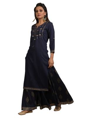 Black printed cotton salwar 4