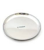 Coconut Stainless Steel Hammered Dinner Plate/Thali/ Kumcha - Pack of 6 (Diameter  11 Inch)