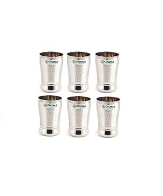 Coconut A23 Shower Breza Water Glass/ Tumbler/ Drinking Glass - Capacity -350ML- Pack of 6 1