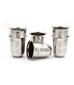 Coconut Stainless Steel  D9 Mini Glasses Ideal for Tea/Coffee - Set of 6 - Capacity - 170 ML Each Glass