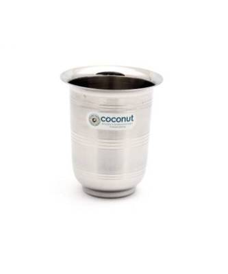 Coconut Stainless Steel  D9 Mini Glasses Ideal for Tea/Coffee - Set of 6 - Capacity - 170 ML Each Glass 2