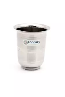 Coconut Stainless Steel  D9 Mini Glasses Ideal for Tea/Coffee - Set of 6 - Capacity - 170 ML Each Glass