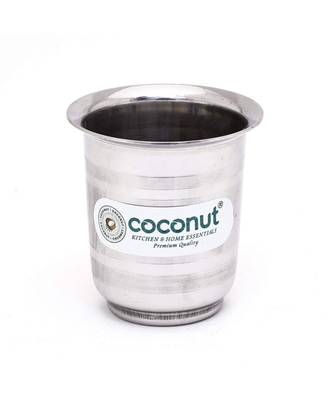 Coconut Stainless Steel  Mini Glasses Ideal for Tea/Coffee - Set of 6 - Capacity -  230ML Each Glass 2