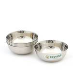 Coconut Stainless Steel Chaliya Bowl/Vati/Katori - Set of 6 (Diameter 12 cm) - Capacity Each Bowl 350 ML