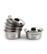 Coconut Stainless Steel Shower Pari Bowl/Vati/Katori- C23 - Set of 6- Capacity Each Bowl 250ML