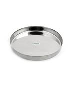 Coconut Stainless Steel 21 Guage Thali / Kumcha / Dinner Plate - 9 Inches - 1 Unit1