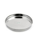 Coconut Stainless Steel  21 GuageThali / Kumcha / Dinner Plate - 10 Inches - 1 Unit