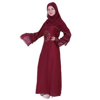 Momin Bazaar Islmaic Modest Flower Nida Abaya /Burkha  3