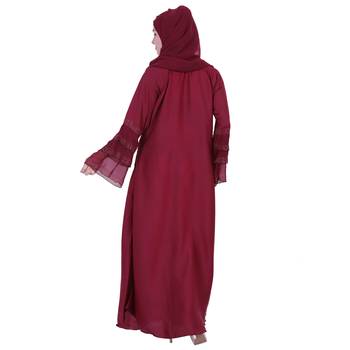 Momin Bazaar Islmaic Modest Flower Nida Abaya /Burkha  4