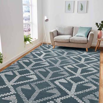 Hand Tufted Rug 5'x8' Dove Grey rug for Drawing room 1