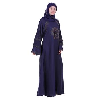 Momin Bazaar Islmaic Modest Flower Nida Abaya /Burkha  2