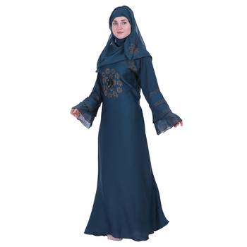 Momin Bazaar Islmaic Modest Flower Nida Abaya /Burkha  3