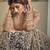 Cream Embroidery Butter Fly Net  Wedding Salwar Kameez