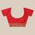 VASTRANAND Red & Golden Striped Zari Celebrity Banarasi Saree