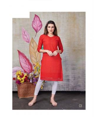 Stylish Chicken Cotton Kurtis 1