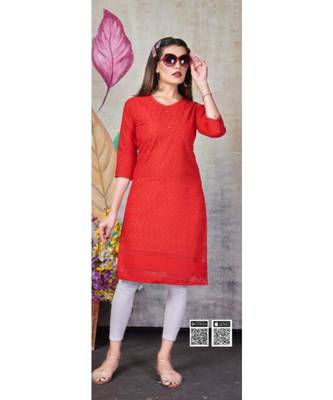 Stylish Chicken Cotton Kurtis 1