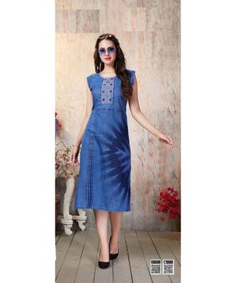 Classy Denim Kurtis 1