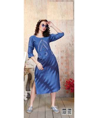 Classy Denim Kurtis 1