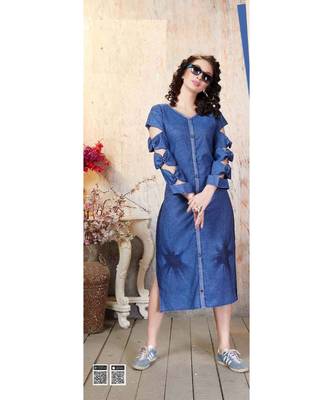 Classy Denim Kurtis 1