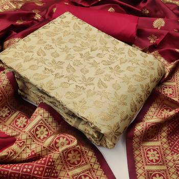 Beige brocade brocade salwar 1