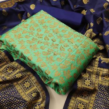 Light-green brocade brocade salwar 1