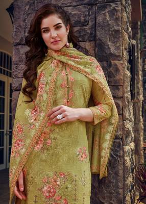 Mehendi embroidered georgette salwar 2