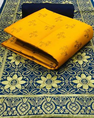 Mustard brocade brocade salwar 1