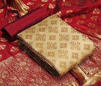 Beige brocade brocade salwar 1