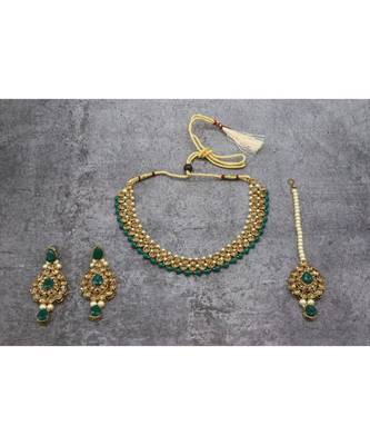 Green Kundan Necklace Sets 4